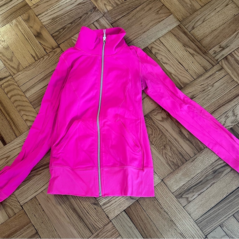 Lululemon Barbie Pink zip-up (size 4)